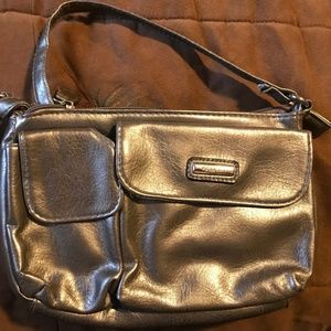 Rosetti Metallic Silver Grey Small Purse